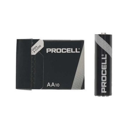 Pack de 10 Pilas AA LR6 Duracell PROCELL ID1500IPX10 ID1500IPX10DURACELL