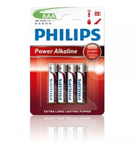 Pacote de 4 pilhas AAA Philips LR03P4B LR03P4B/10PHILIPS