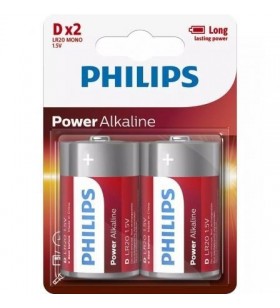 Pack de 2 Pilas D Philips LR20P2B LR20P2B/10