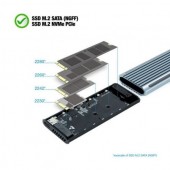 Caja Externa para Disco SSD M.2 NVMe TooQ TQE TQE-2221GTOOQ