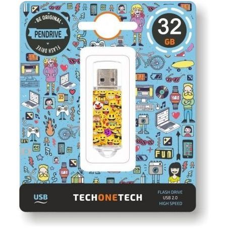 Pendrive 32GB Tech One Tech Emojis USB 2.0 TEC4501-32TECH ONE TECH