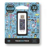 Pendrive 32GB Tech One Tech Kaotic Dark USB 2.0 TEC4015-32TECH ONE TECH