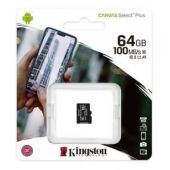 Tarjeta de Memoria Kingston CANVAS Select Plus 64GB microSD XC SDCS2/64GBSPKINGSTON