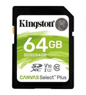 Cartão de memória Kingston CANVAS Select Plus 64GB SD XC SDS2/64GBKINGSTON