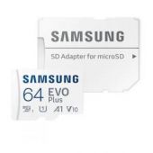 Tarjeta de Memoria Samsung EVO Plus 2021 64GB microSD XC con Adaptador MB-MC64KA/EUSAMSUNG