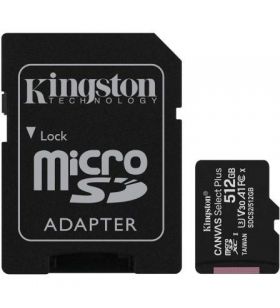 Cartão de memória microSD XC Kingston CANVAS Select Plus 512GB com adaptador SDCS2/512GBKINGSTON