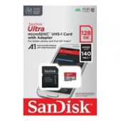 Tarjeta de Memoria SanDisk Ultra 128GB microSD XC con Adaptador SDSQUAB-128G-GN6MASANDISK