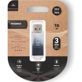 Pendrive 16GB Tech One Tech Be B&W USB 2.0/ Blanco y Negro Degradado TEC4604-16TECH ONE TECH