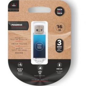 Pendrive 16GB Tech One Tech Be Deep USB 2.0/ Azul Degradado TEC4603-16TECH ONE TECH