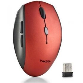 Wireless mouse ngs bee red/ up to 1600 dpi/ red