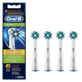 Cabezal de recambio braun para cepillo braun oral-b pro cross action/ pack 4 uds