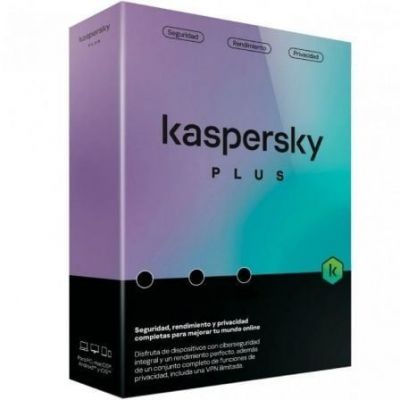 Antivirus kaspersky plus/ 5 dispositivos/ 1 año