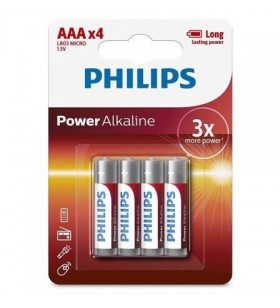 Pacote de 4 pilhas AAA Philips LR03P4B LR03P4B/05PHILIPS