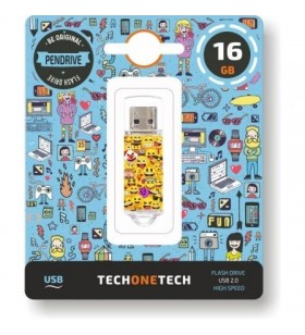 Pendrive 16GB Tech One Tech Emojis USB 2.0 TEC4501-16TECH ONE TECH